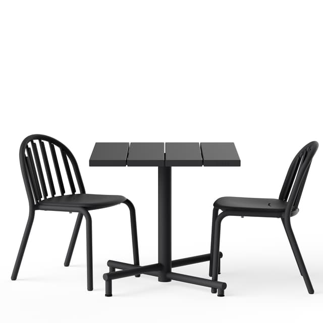 Fred's Square Table Anthracite 80x80