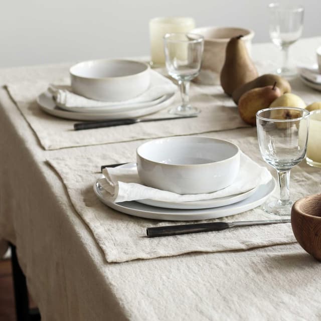 Marion Linen Tablecloth Wheat 145x330 cm