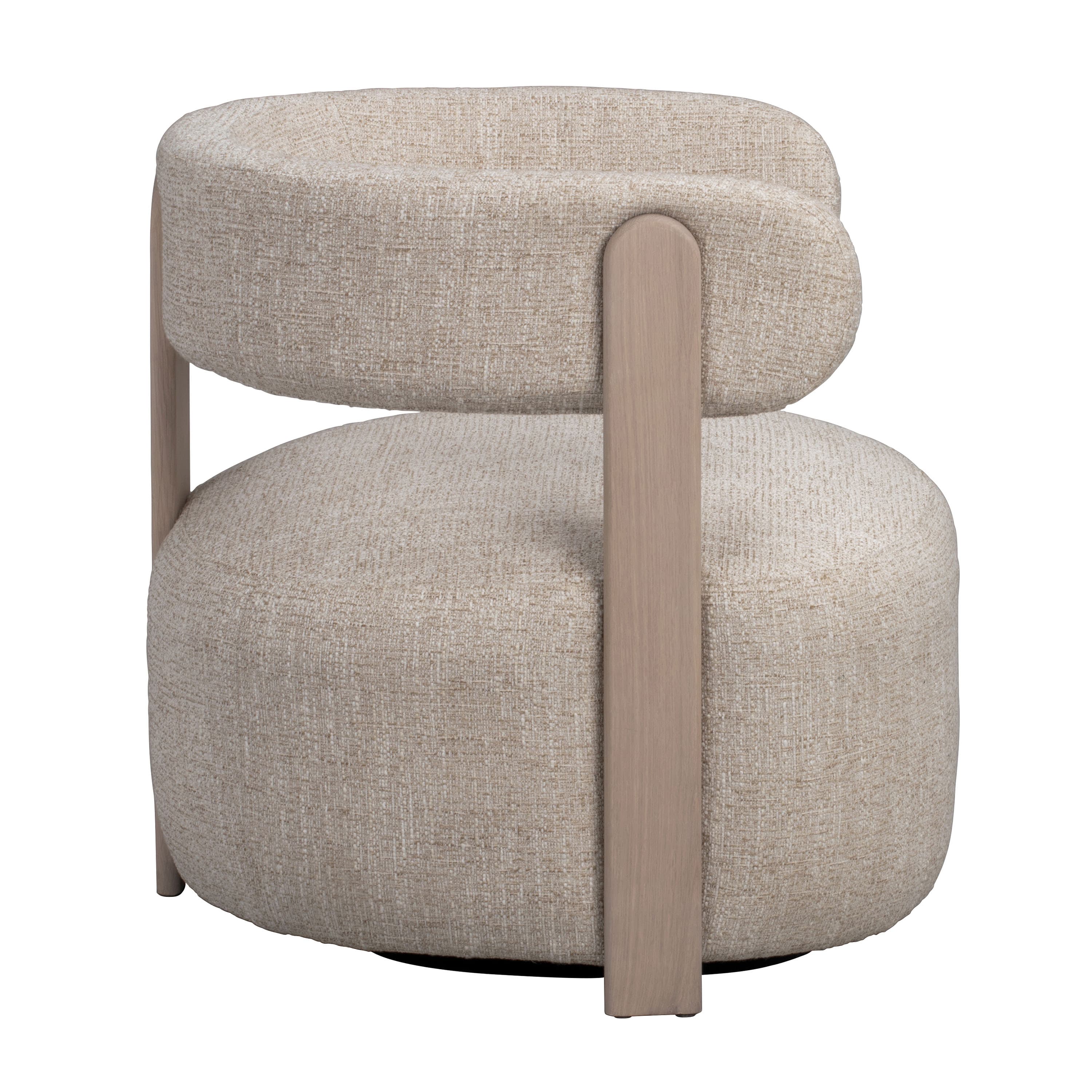 Jenison Loungesessel Hellbeige/Weißpigmentiert