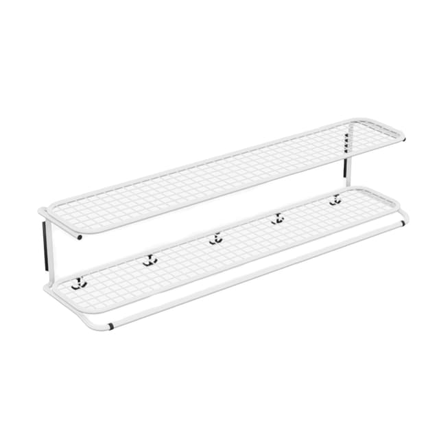 Klassische Hutablage Weiß 120cm