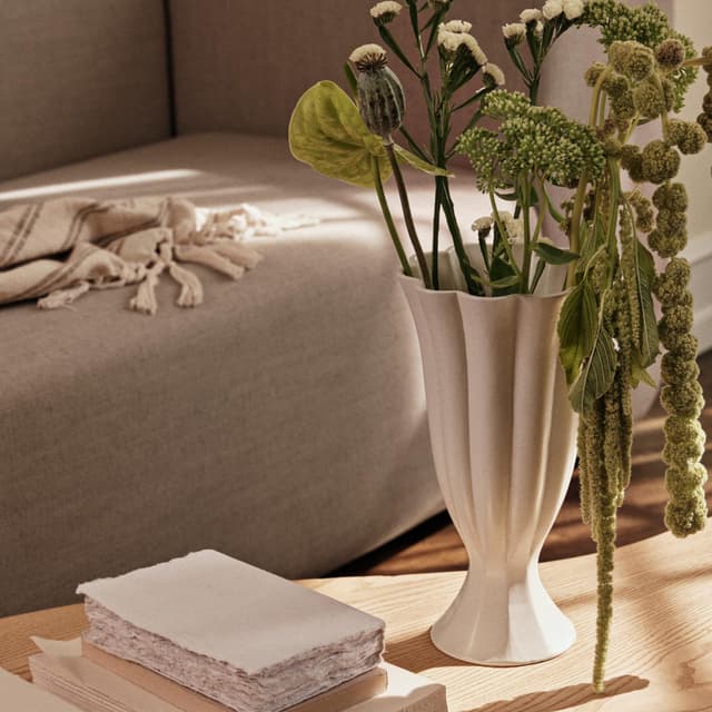 Heli Vase Creme Small