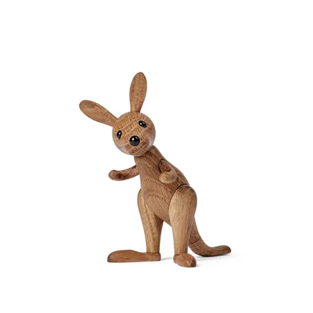 Roo Kangaroo Decoration Oak 11cm