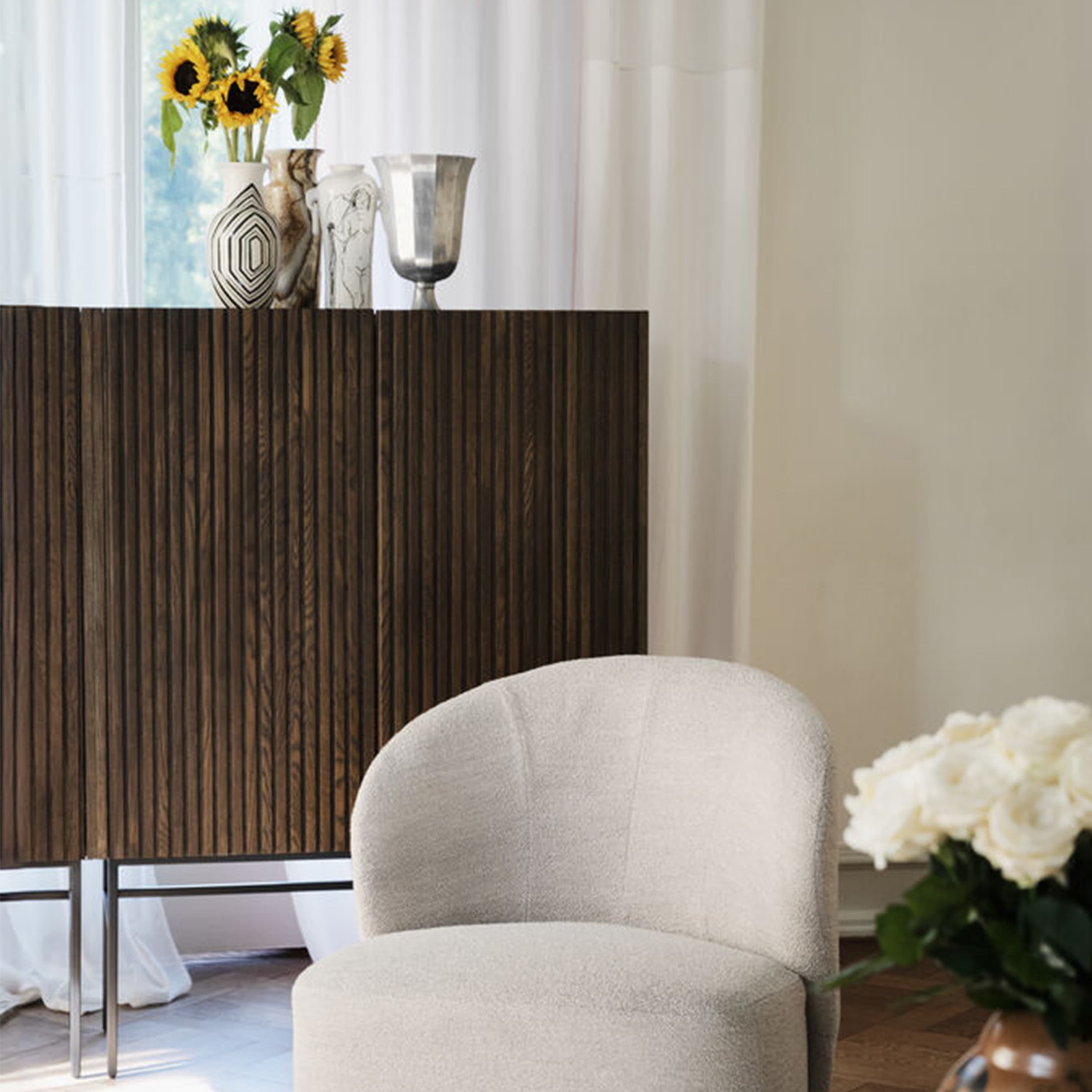 Halifax Cabinet Brown/Black 100cm