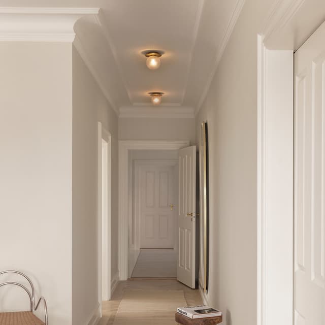 Liila 1 wall/ceiling lamp Dark Bronze/Optic Clear Medium
