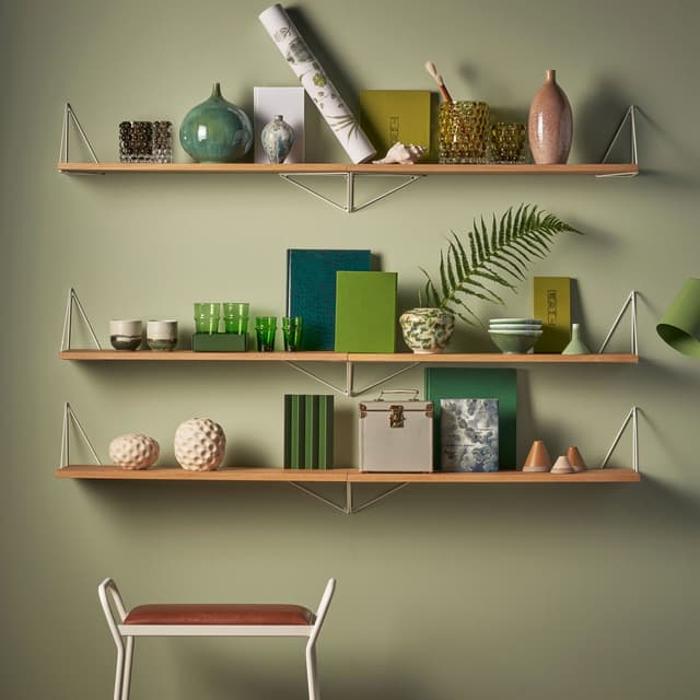 Pythagoras Shelf Natural Oak 20x80cm