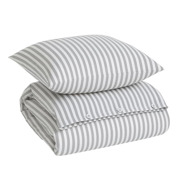 Bamboo Bettwäscheset Grey Stripe 150x210/50x60