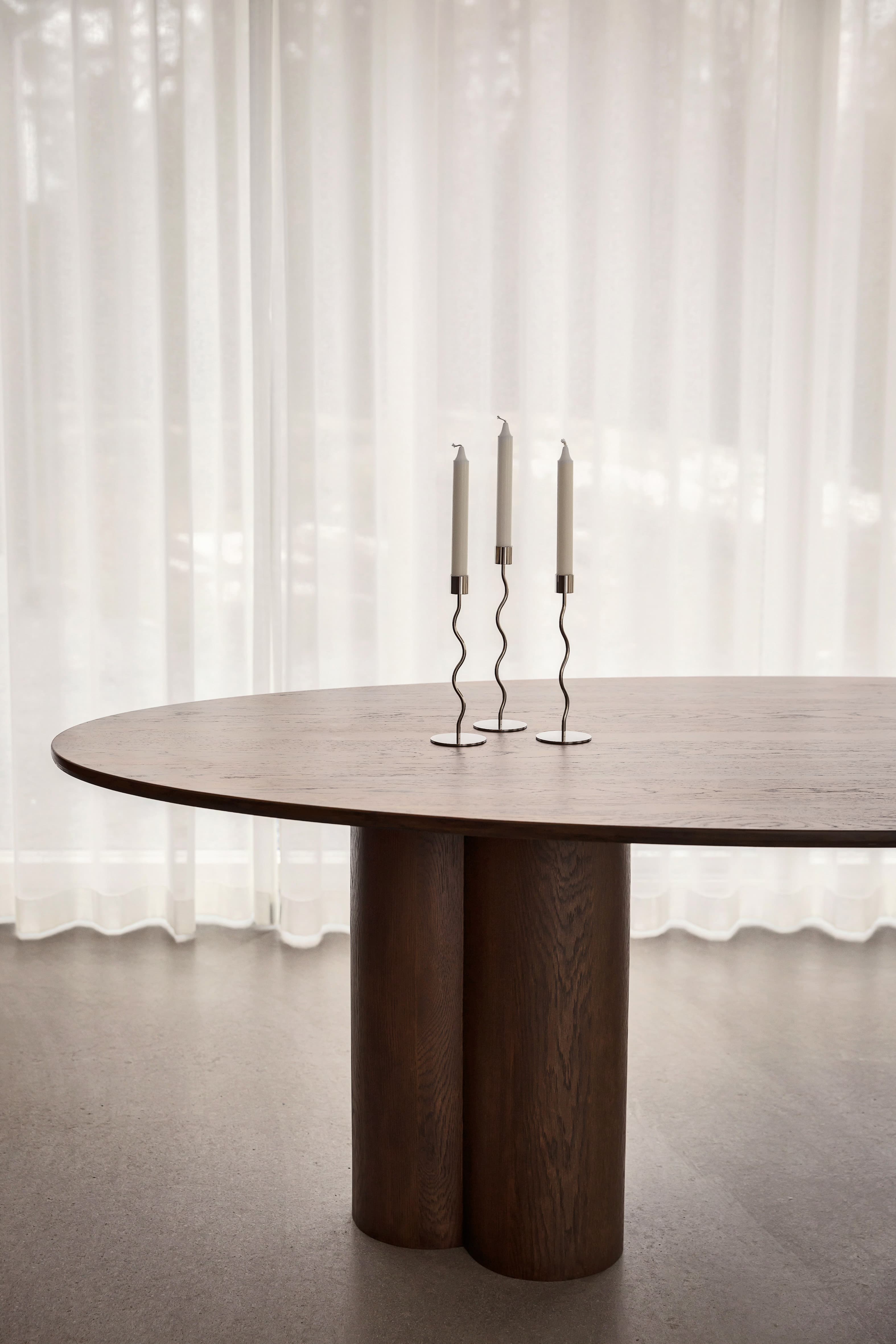 Curved Kerzenhalter Stainless Steel 26cm
