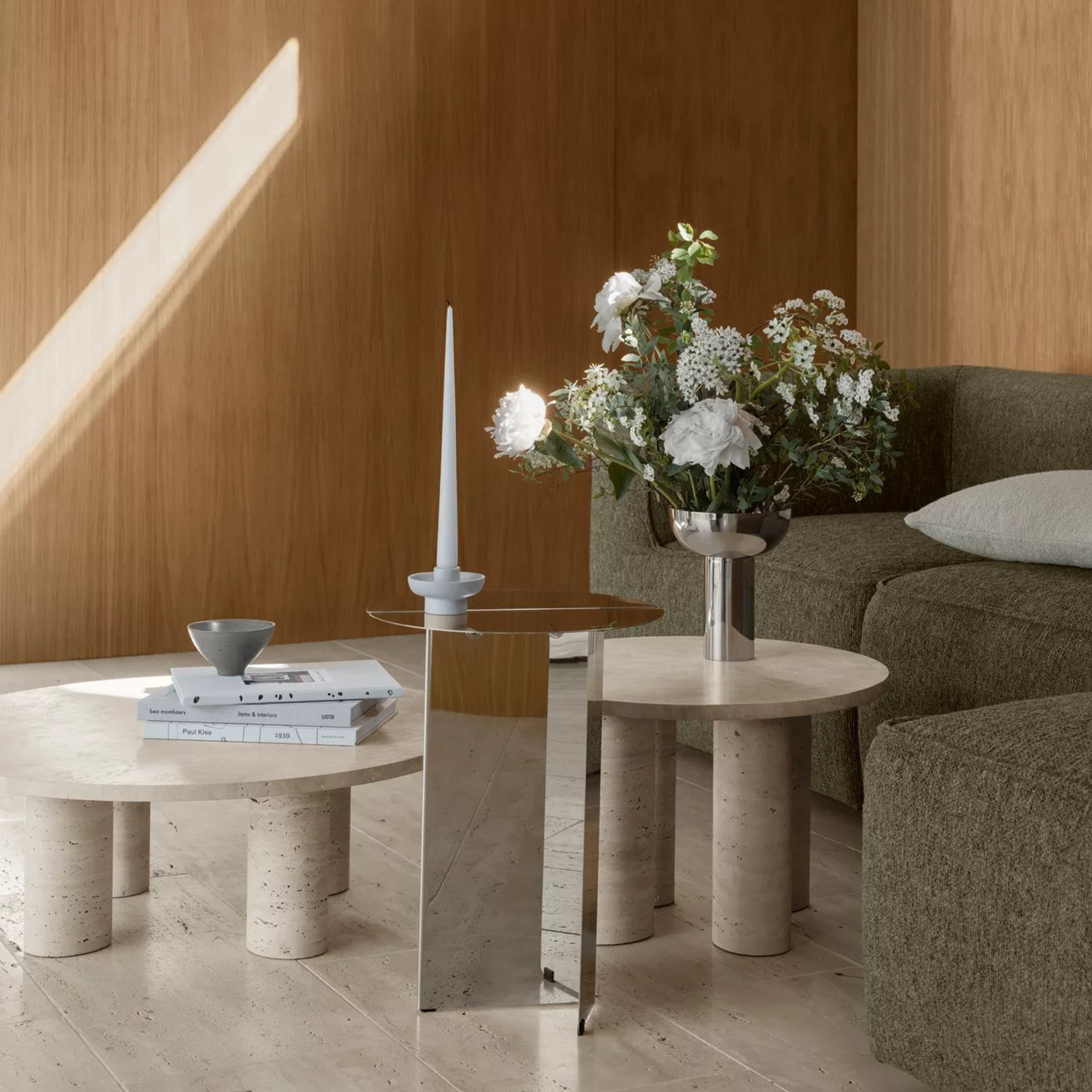Volos Coffee Table Travertine Ø75