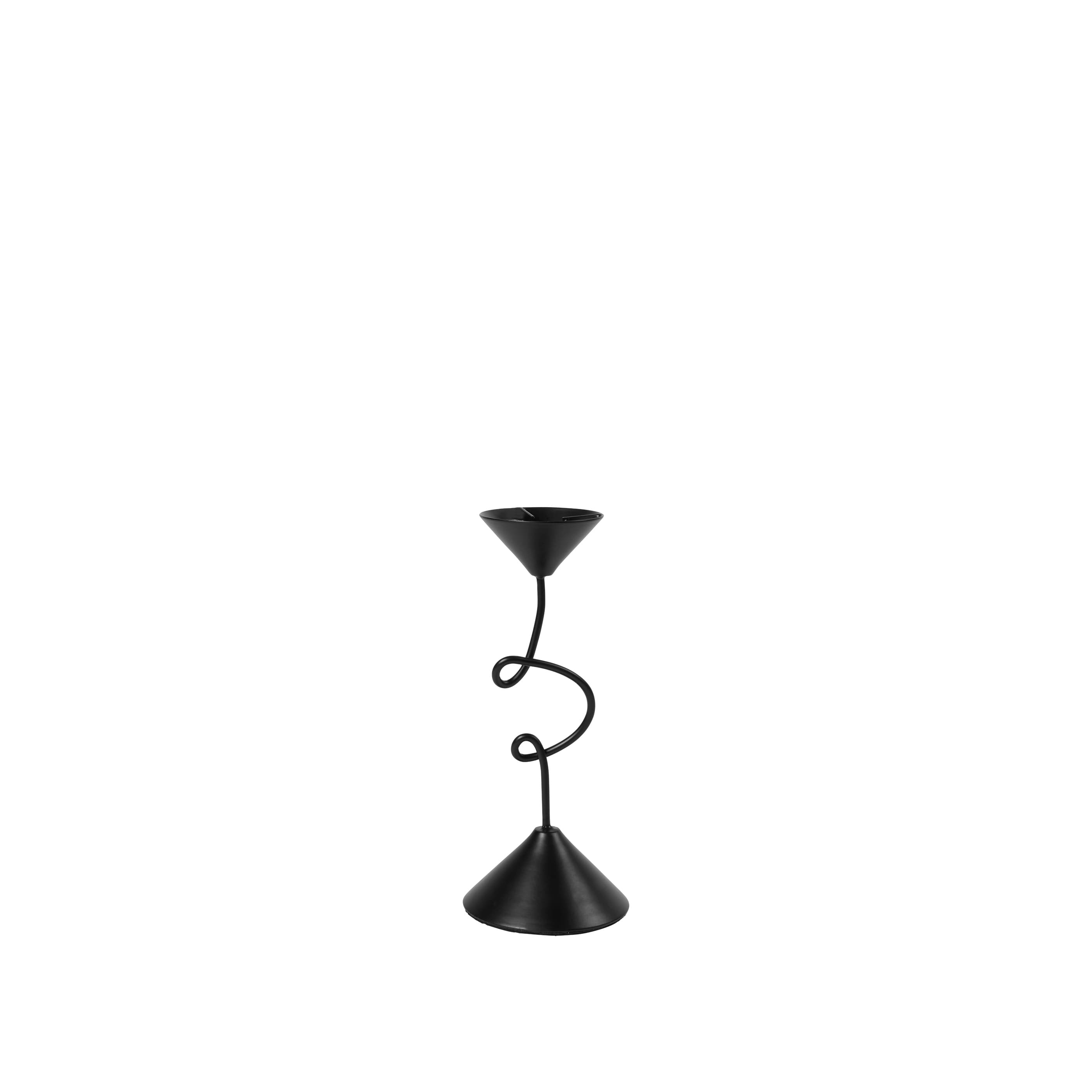 Selma Candle Holder Black 19cm