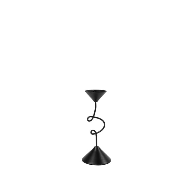 Selma Candle Holder Black 19cm