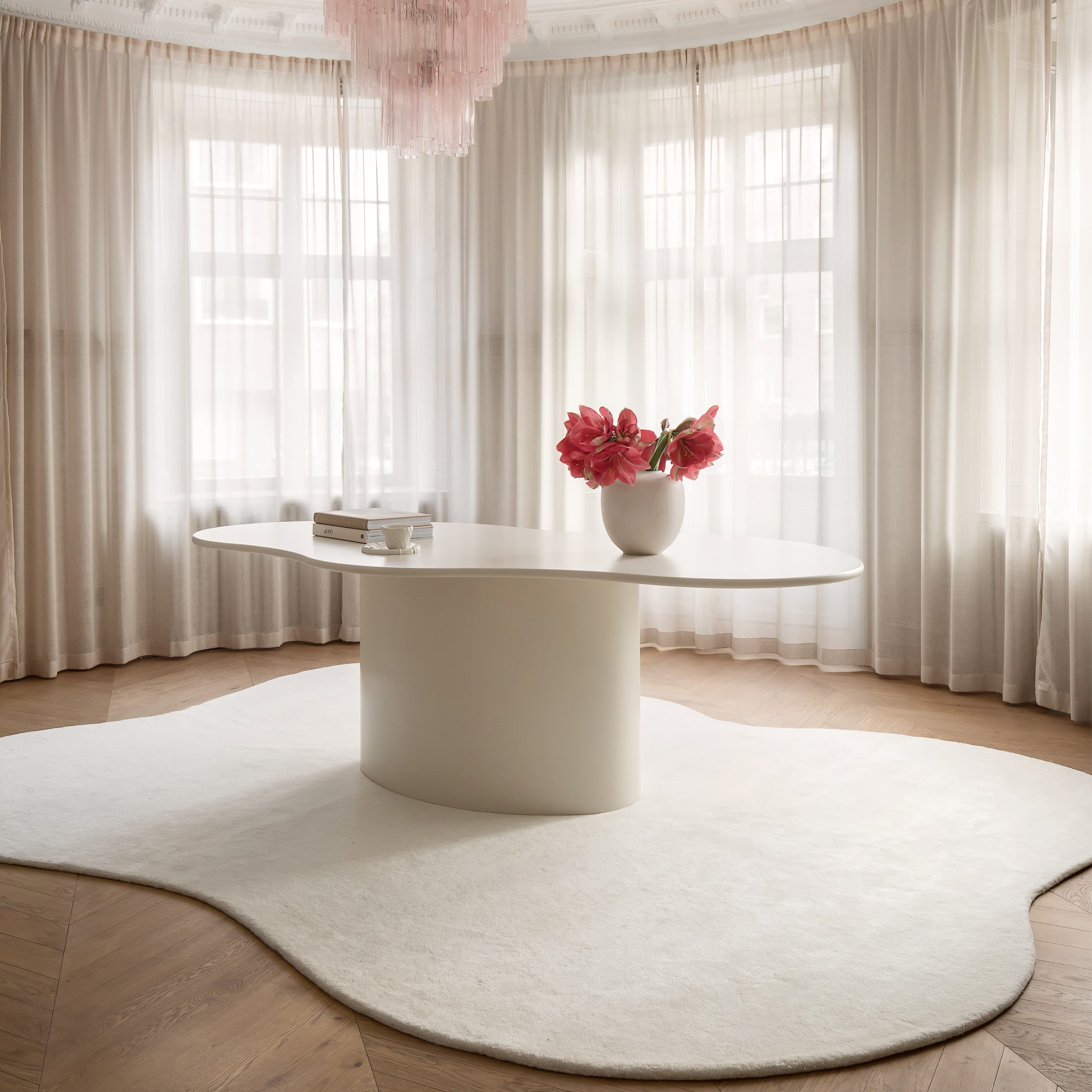 Stormi Wool Rug White 200x300