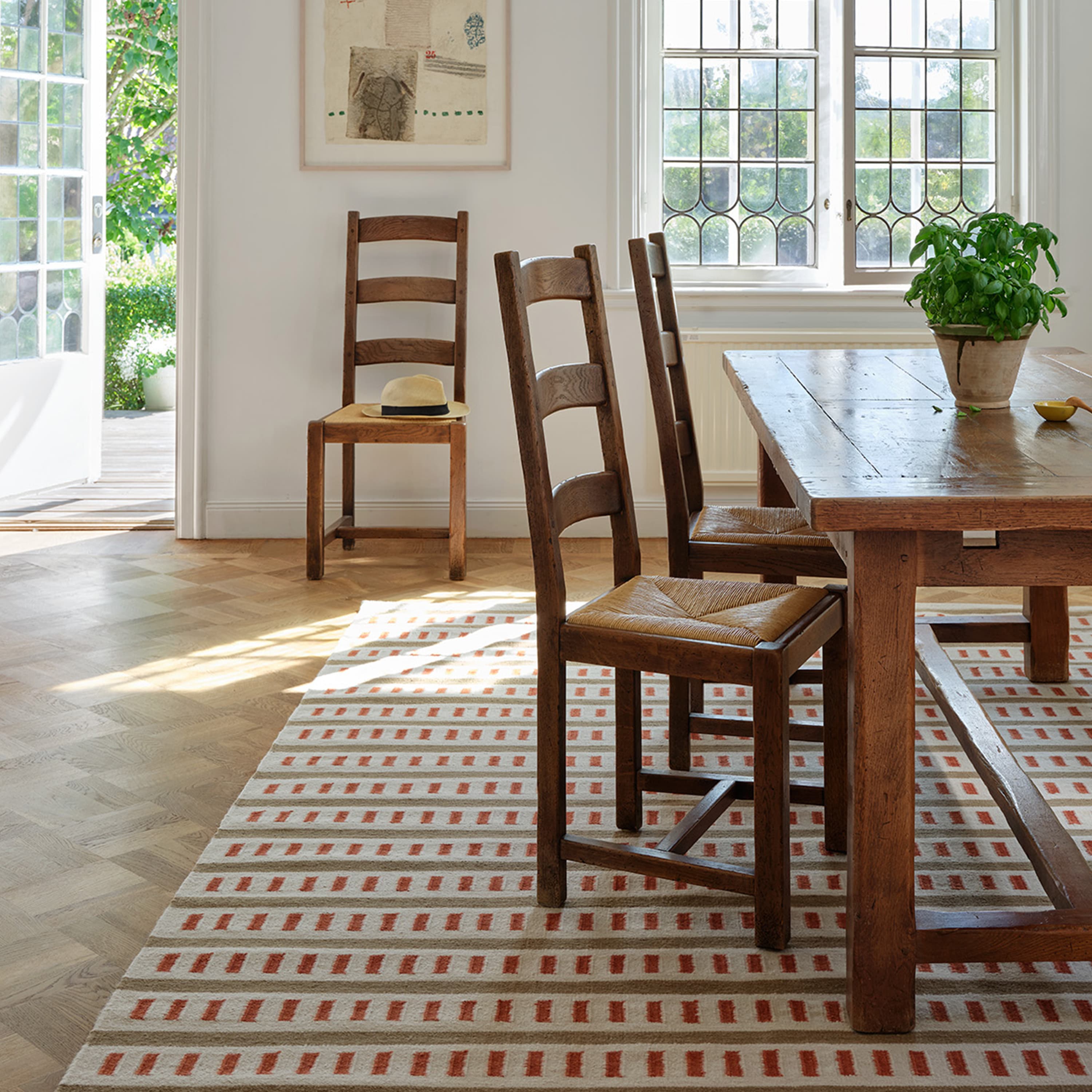 Ladakh Wollteppich Off White/Beige/Rost 180x270 cm