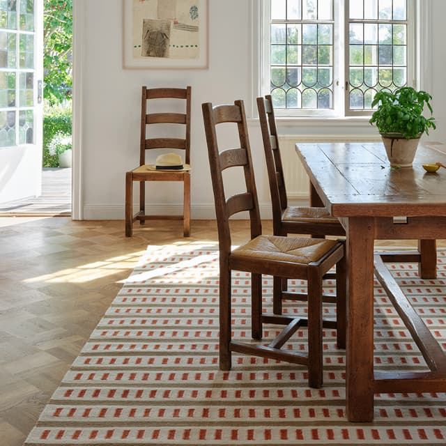 Ladakh Wollteppich Off White/Beige/Rost 180x270 cm