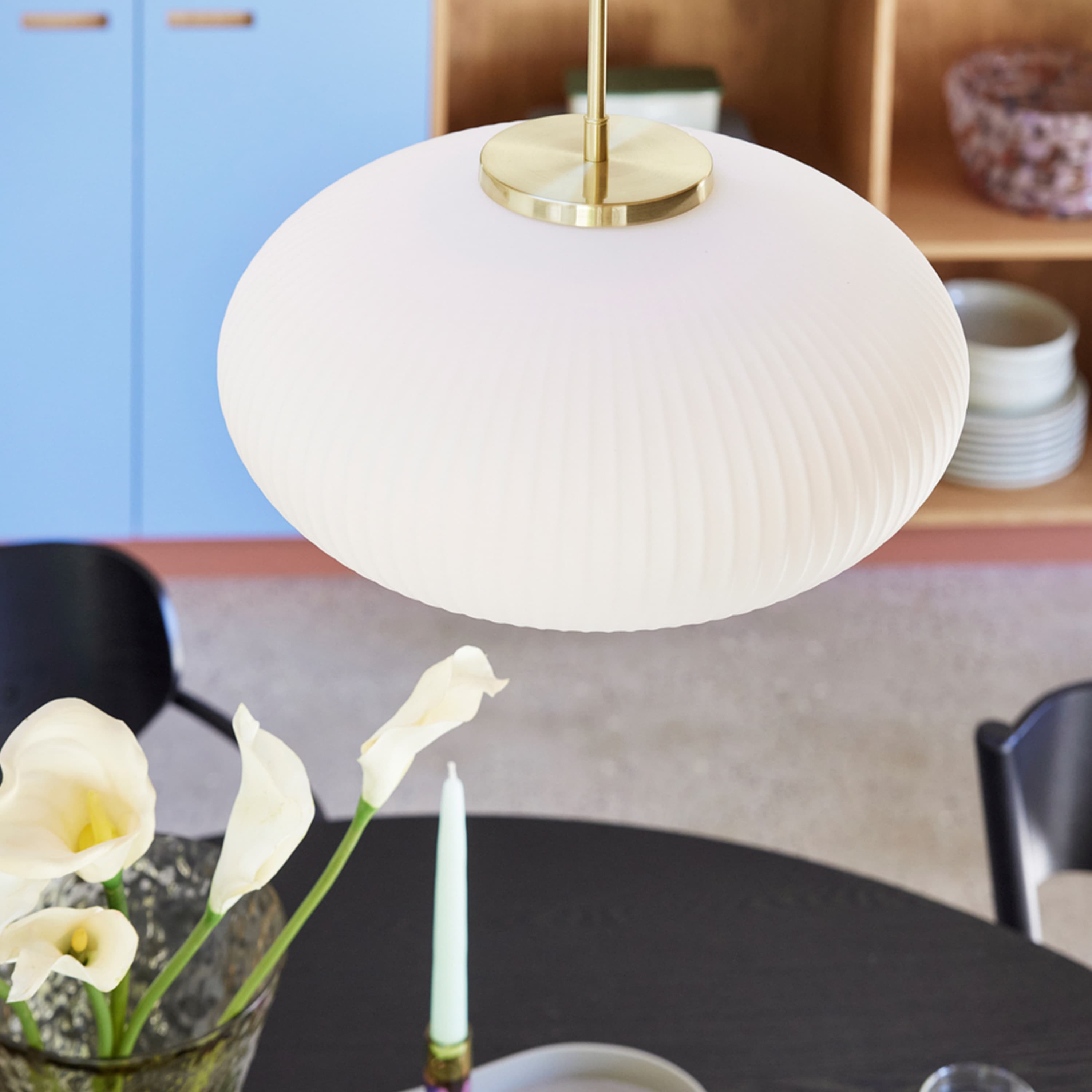 Serene Pendelleuchte Ellipse White Ø40