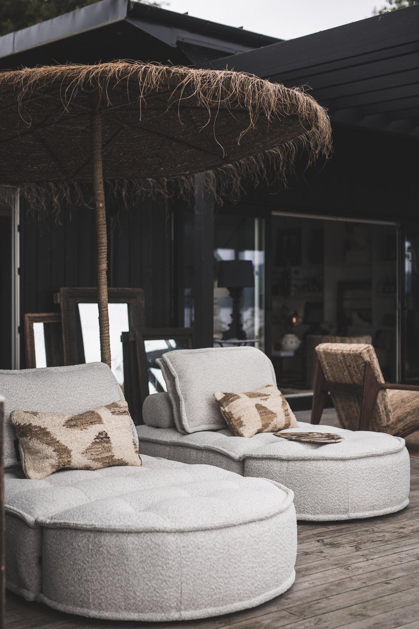 Haven Hocker Grau 115x58