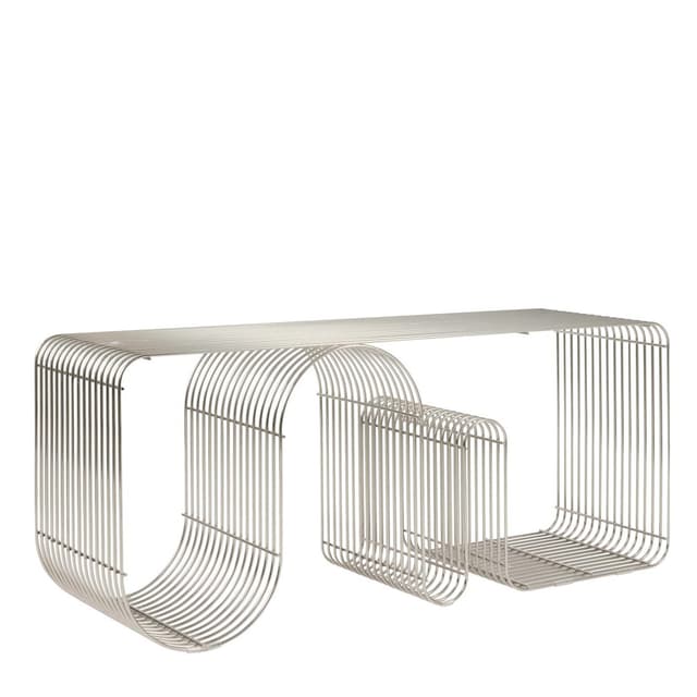 Curva Bänk Silber 100cm