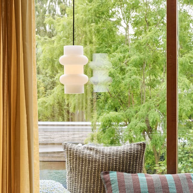 Pilule Pendant Lamp Double Matte White 25cm
