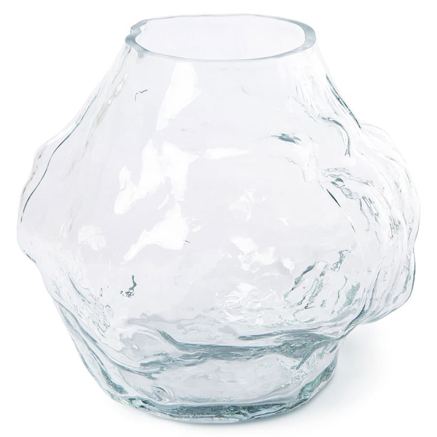 Cloud Vase Clear Low