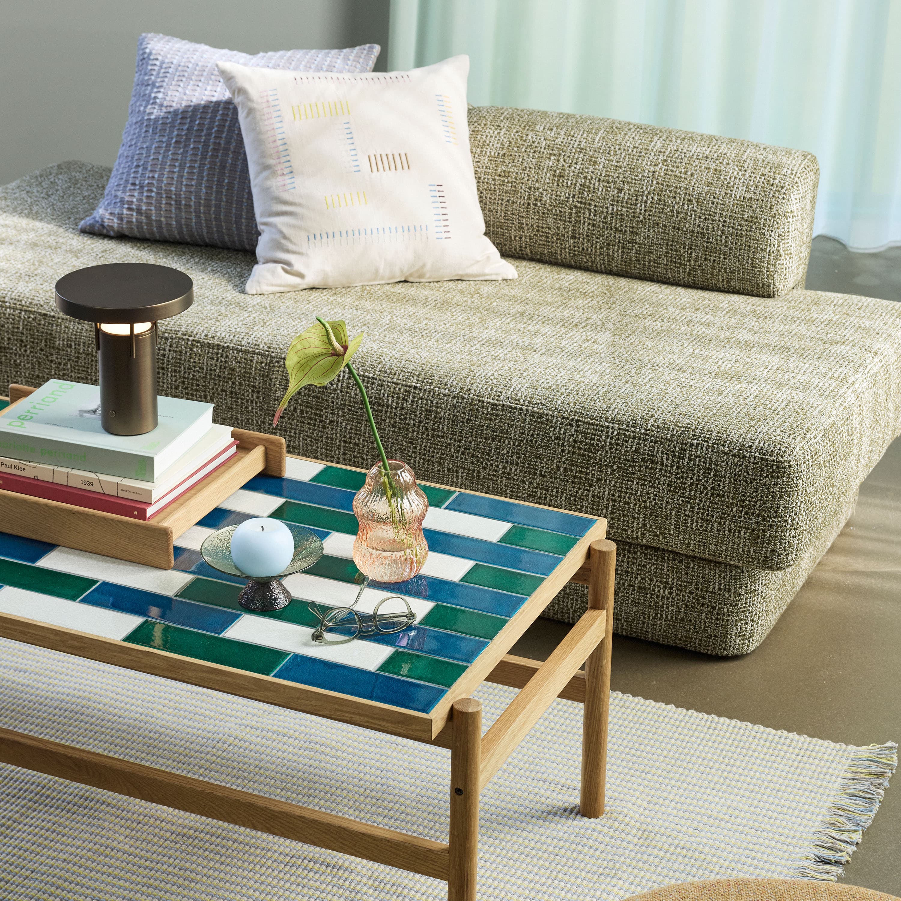 Motif Couchtisch Multicolour 44x132