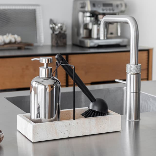 Lotus Soap Dispenser Chrome Tall
