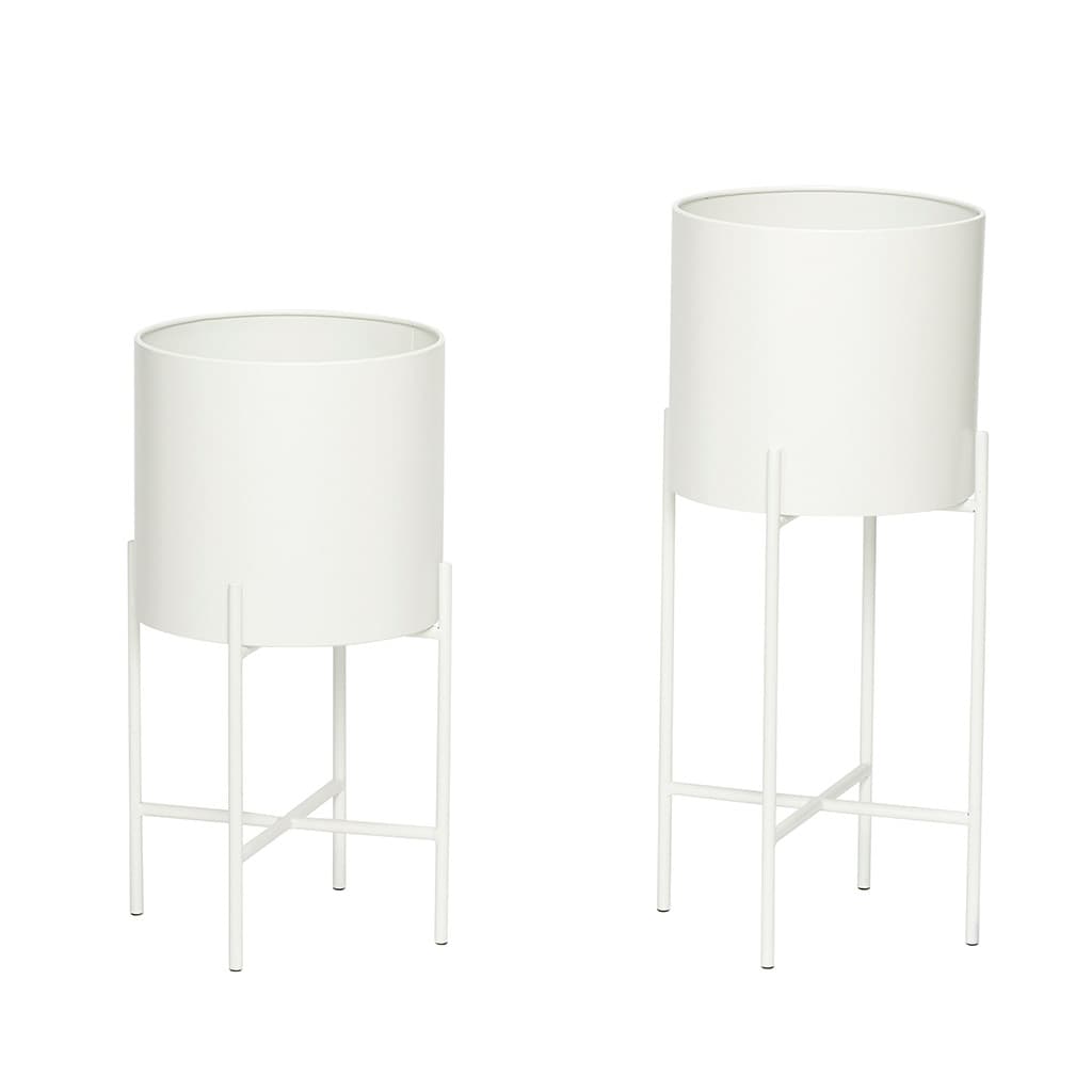 Airy Podest Blumentopf Weiß 2er-Pack