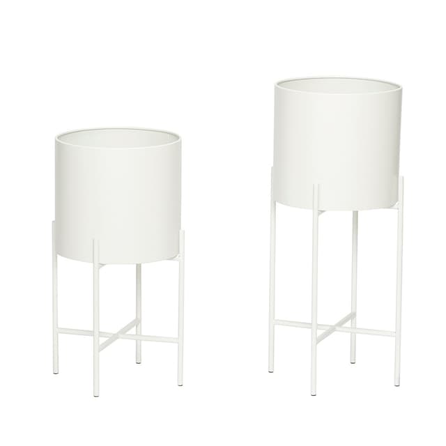 Airy Podest Blumentopf Weiß 2er-Pack