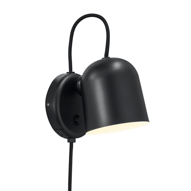 Angle Wandlampe Schwarz