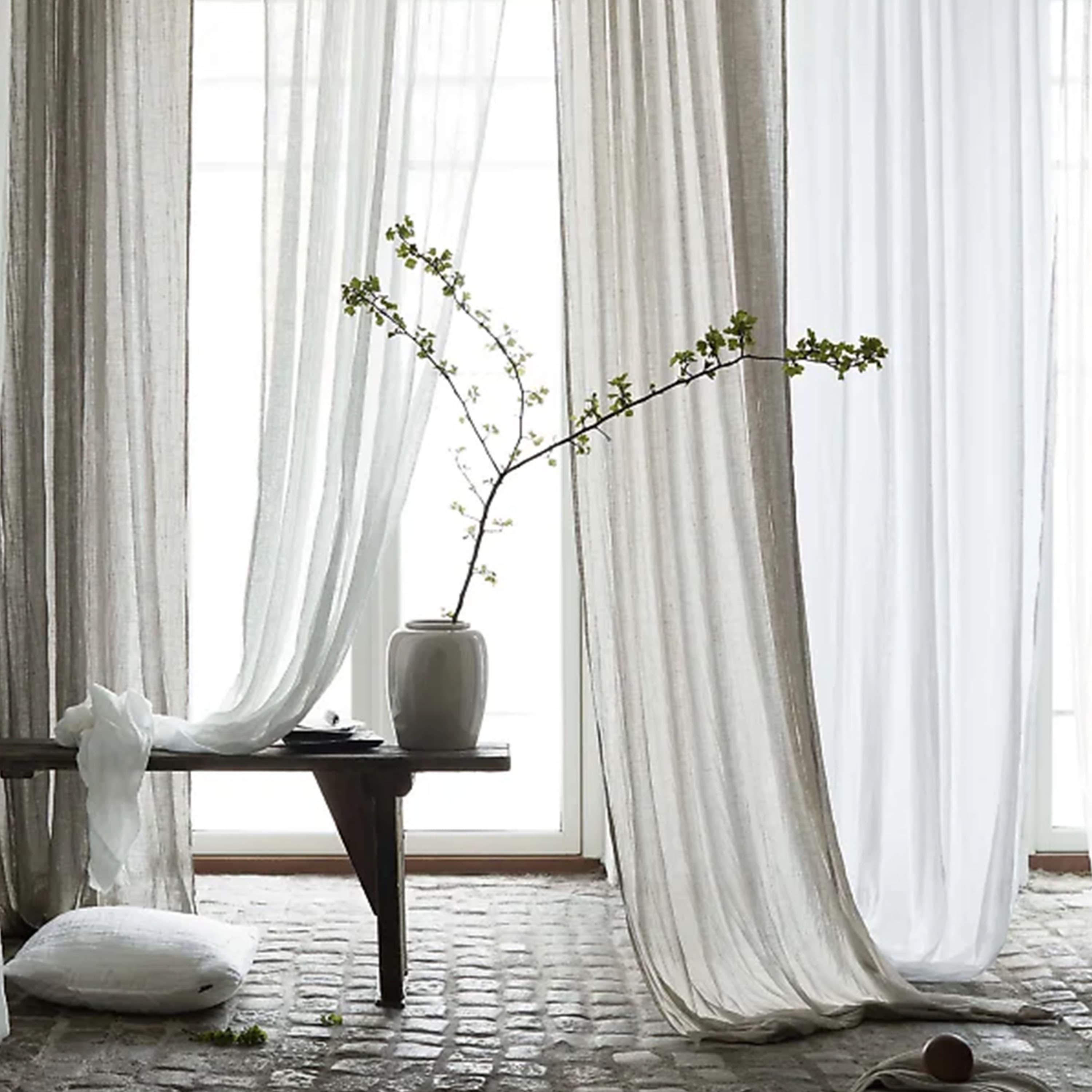 Dalsland Gardinenlänge Leinen Mother of Pearl 290cm