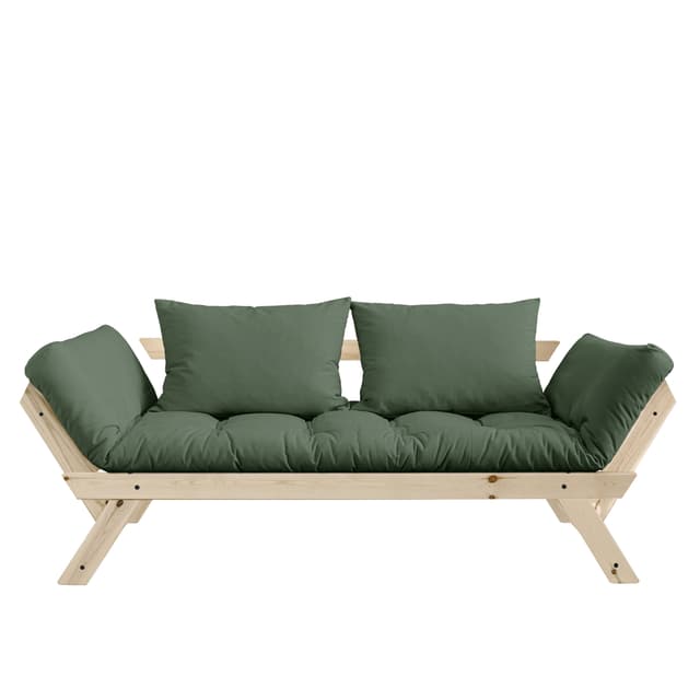 Bebop Tagesbett Natur/Olivgrün 174cm
