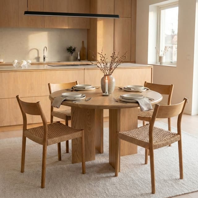 Ollie Dining Table Oiled Oak 120cm