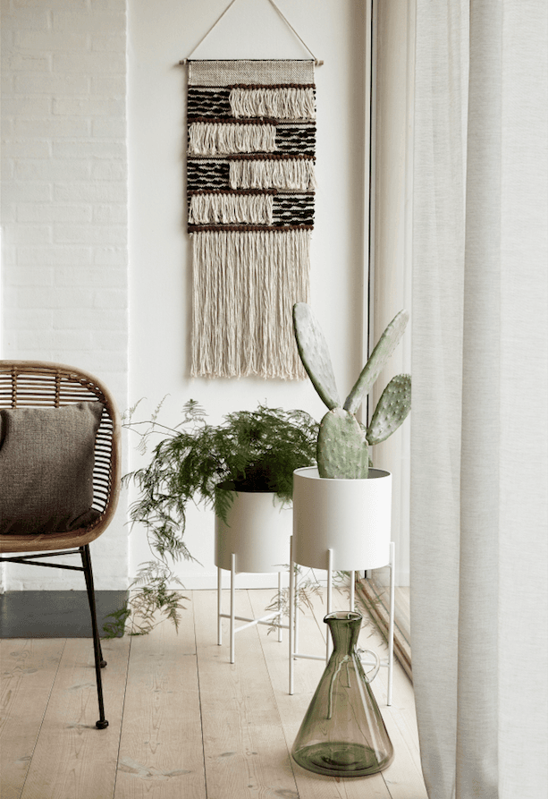 Airy Podest Blumentopf Weiß 2er-Pack