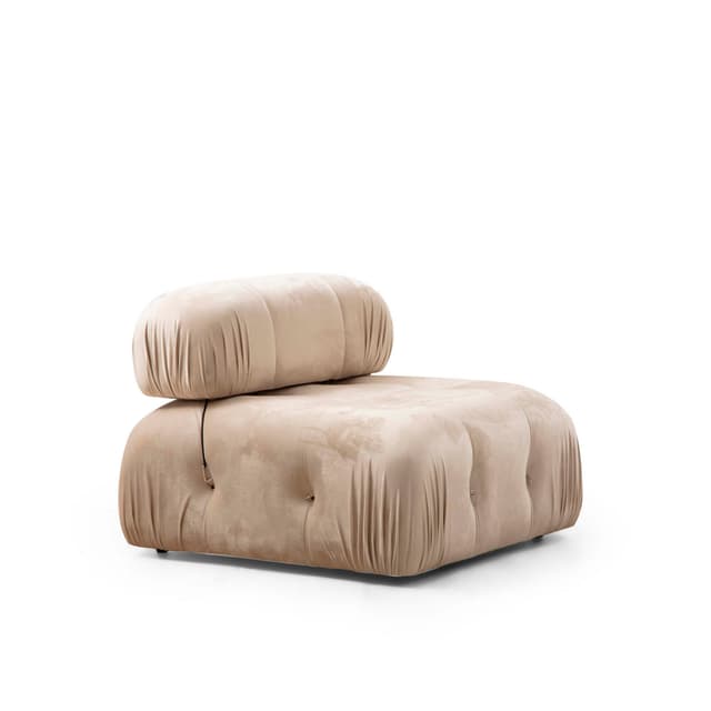 Blanca Sofa Module Beige Velvet