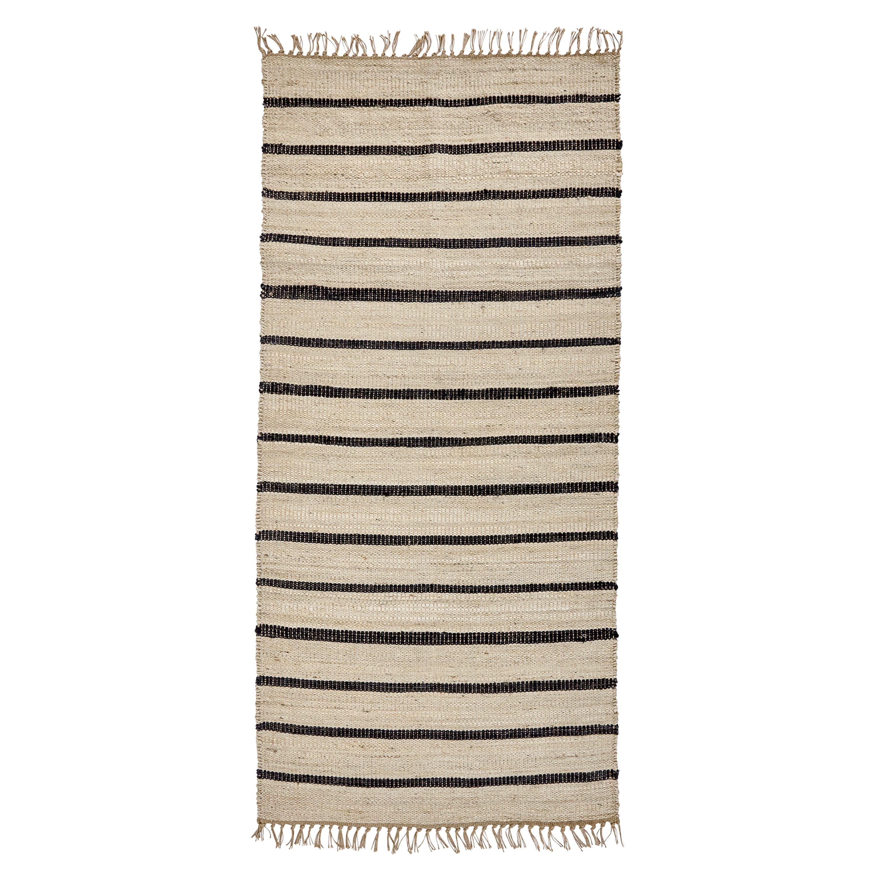 Sima Läufer Jute Schwarz/Natur 200x90