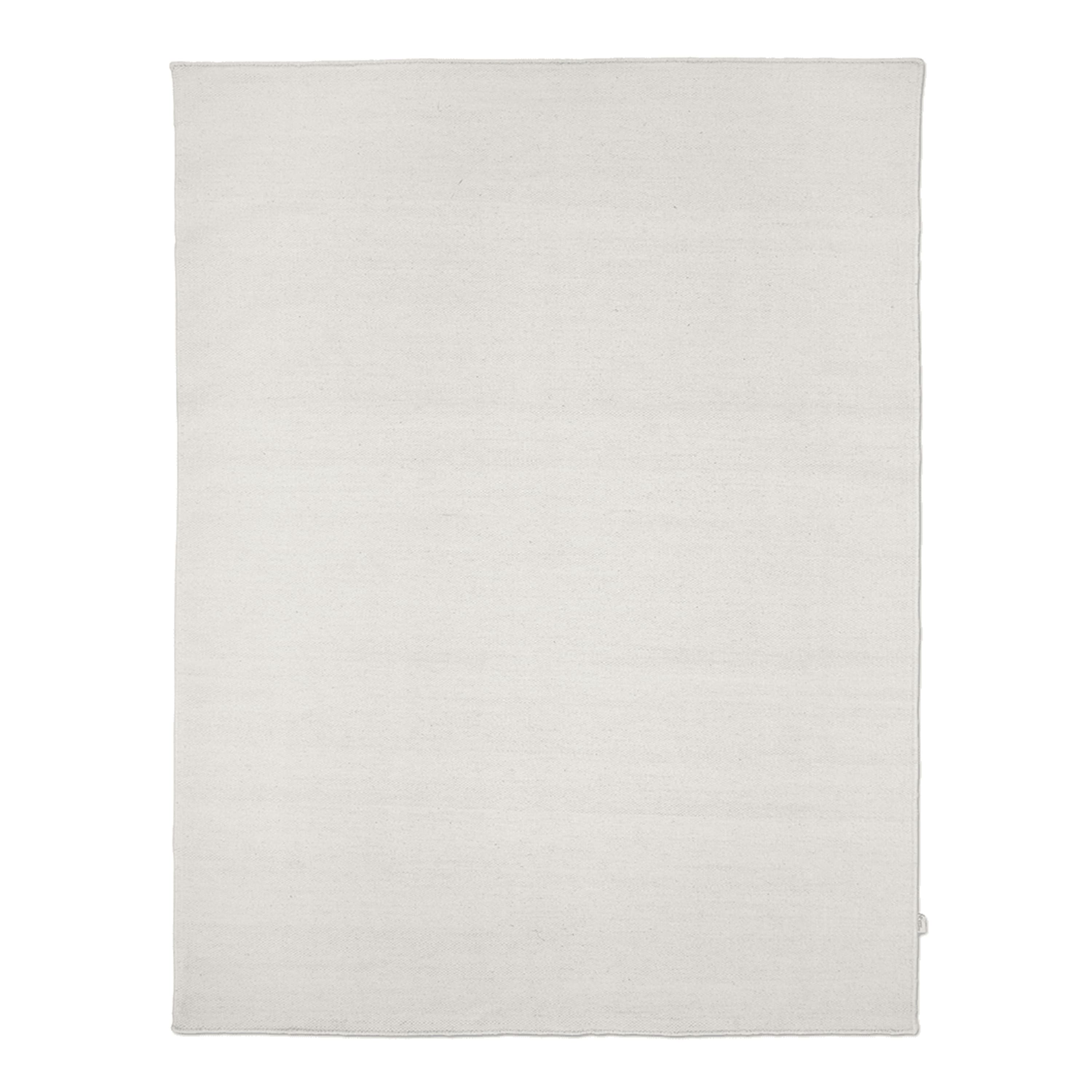 Plain Wollteppich Off White 170x230