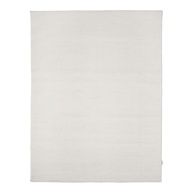 Plain Wollteppich Off White 170x230