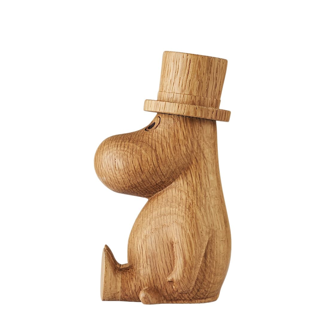 Mumintroll Holzdekoration Muminvater Eiche 10cm
