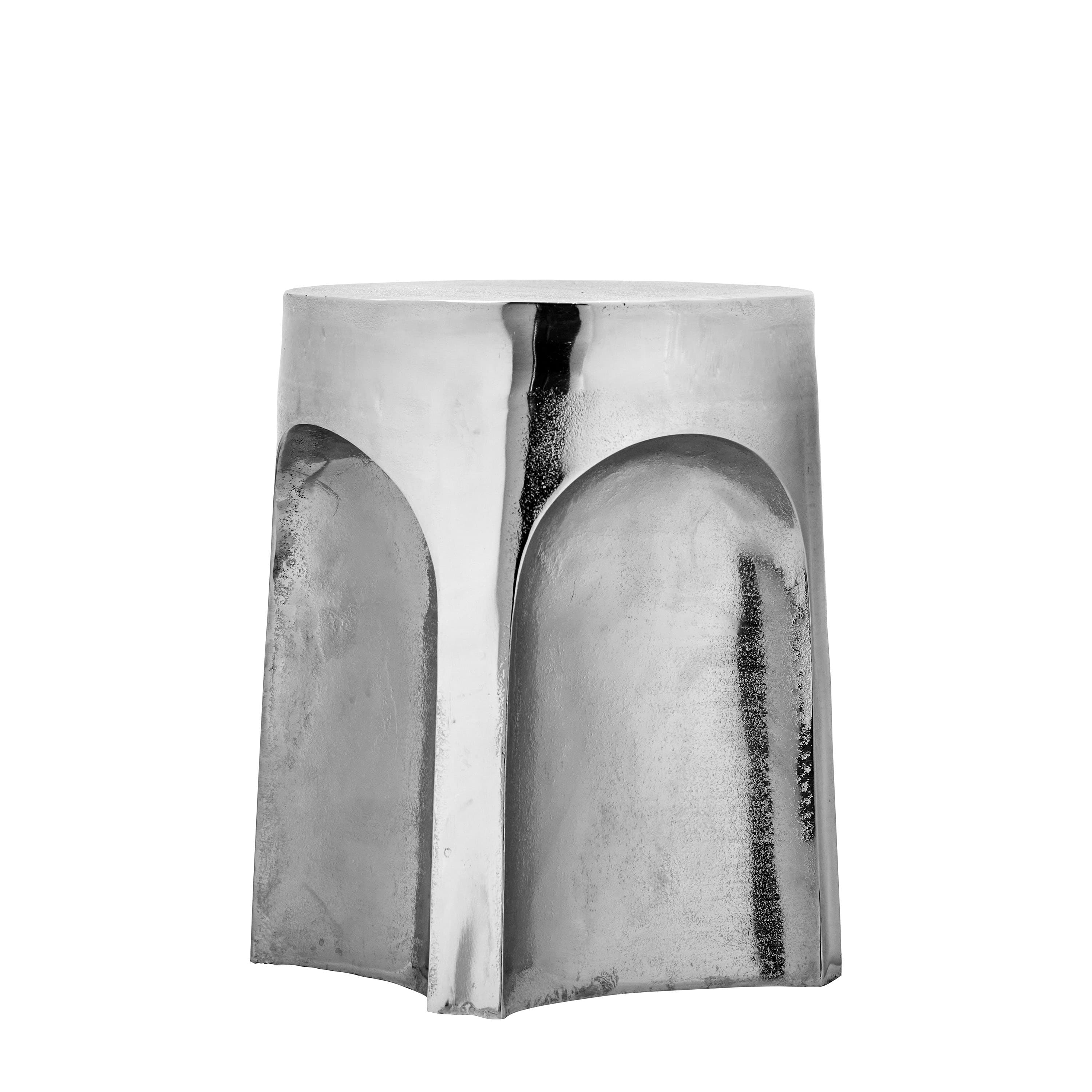 Riga Beistelltisch Silber 36x40