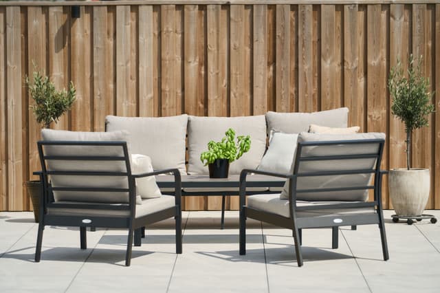 Hånger Sofa Set Black/Greige
