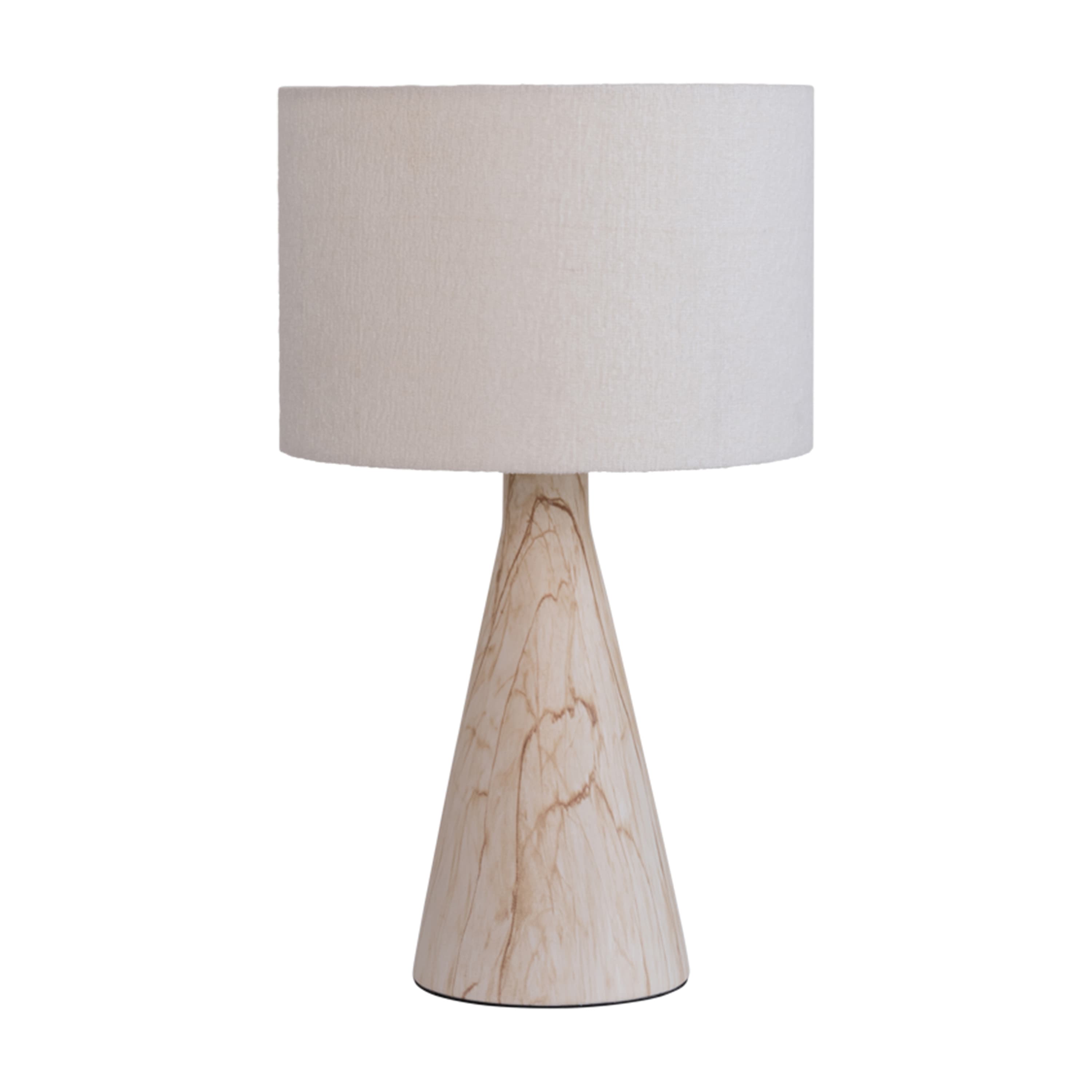 Jun Tischlampe Tavertine/White 50cm