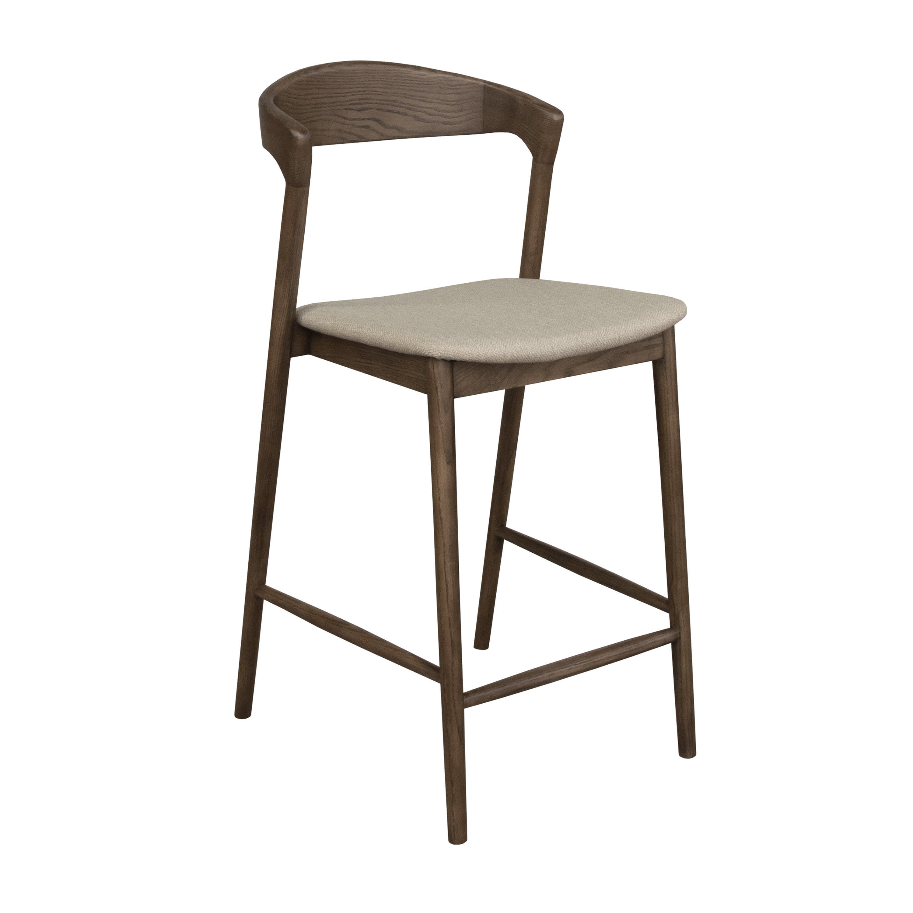 Casper Barhocker Braun gebeizt/Natur