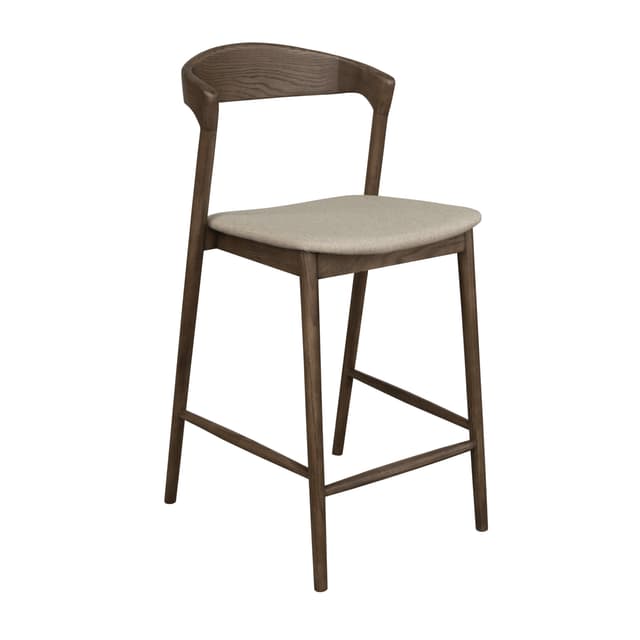 Casper Barhocker Braun gebeizt/Natur