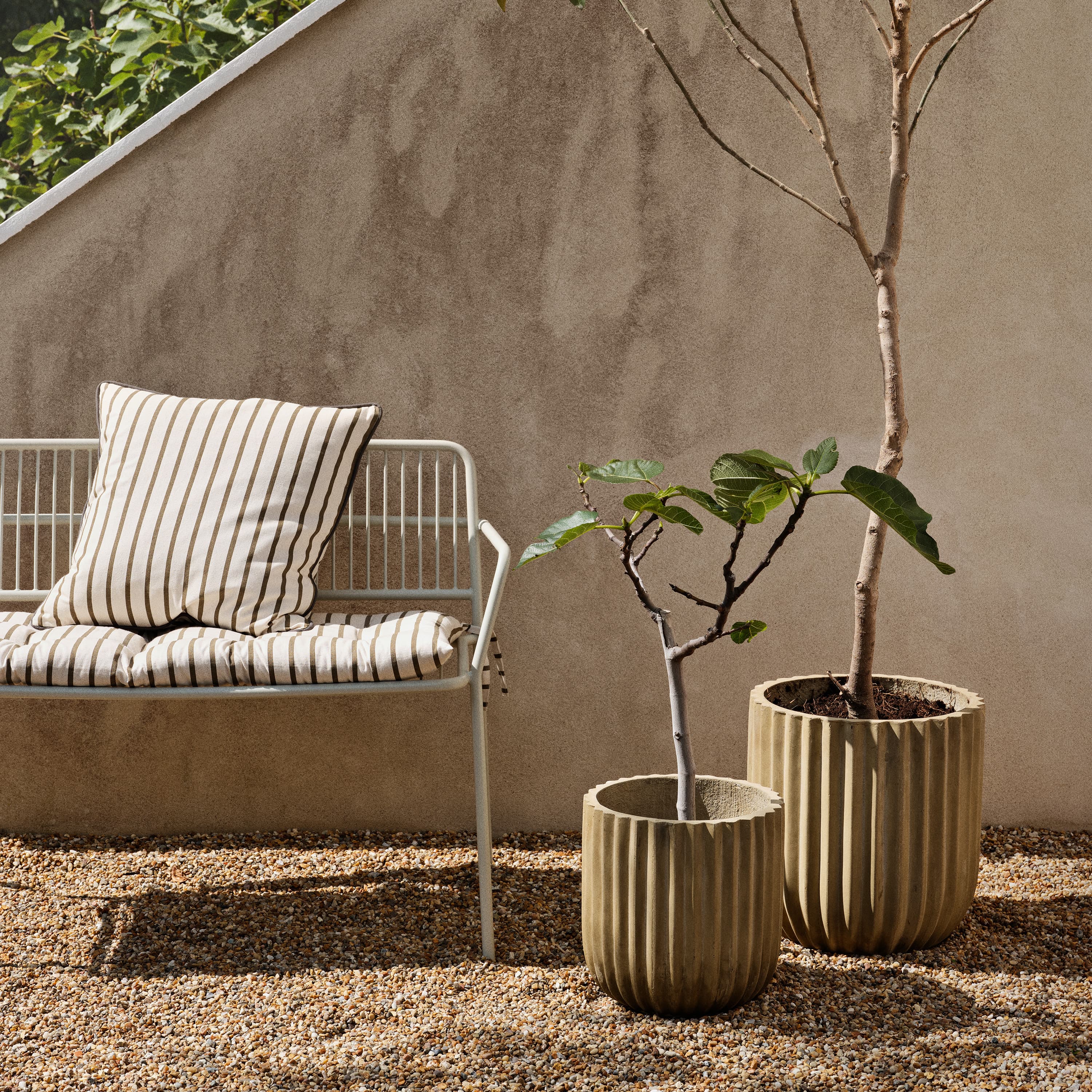 Eden Bench Beige Grey