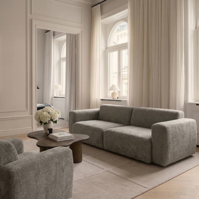 Mila 3-seater Sofa Moss 260cm