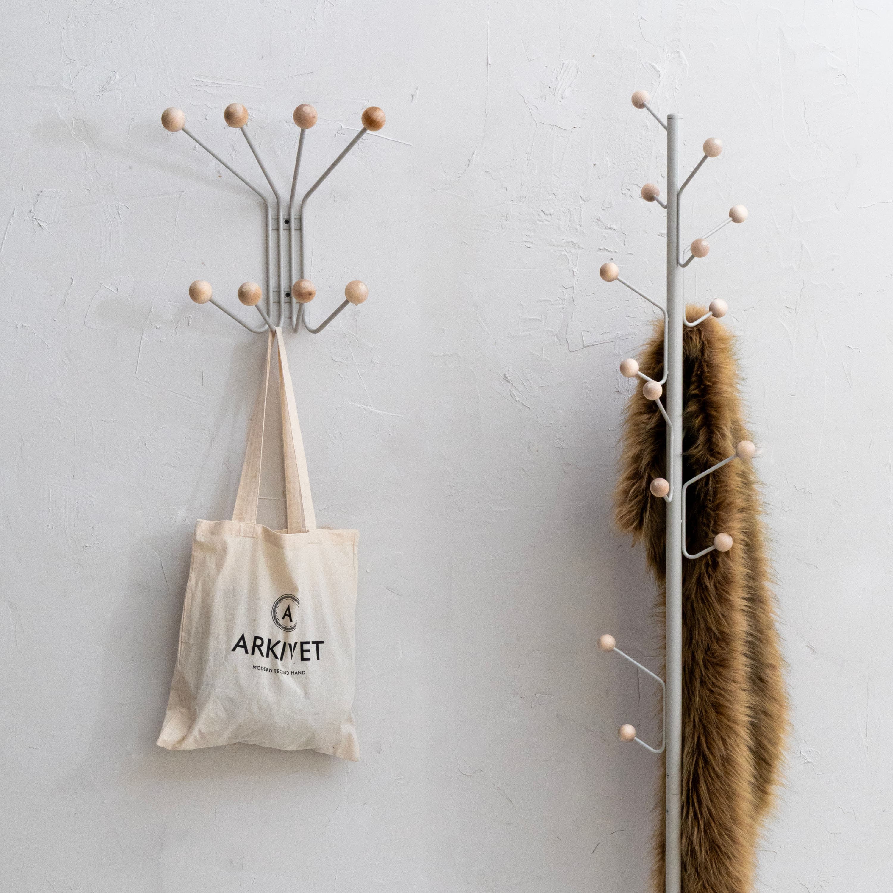 Bill Coat Rack Greige Small