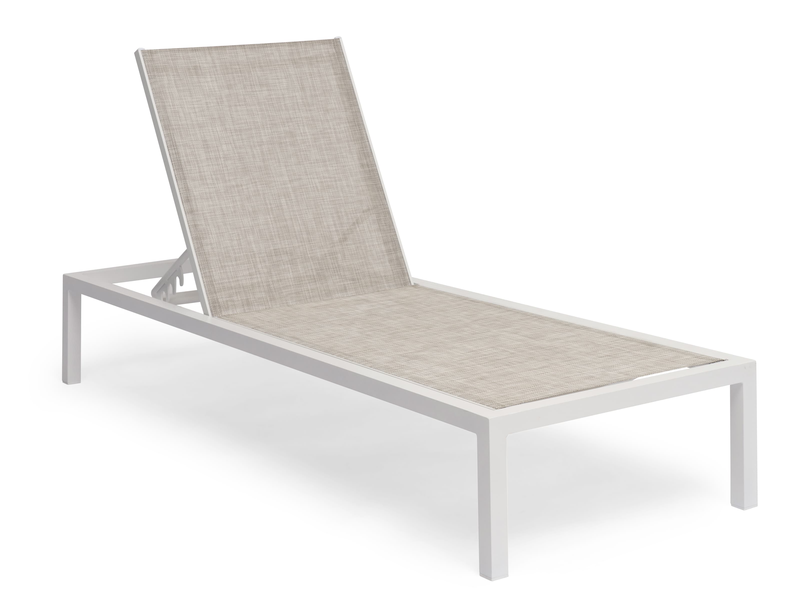 Hånger Sun Lounger White/Greige