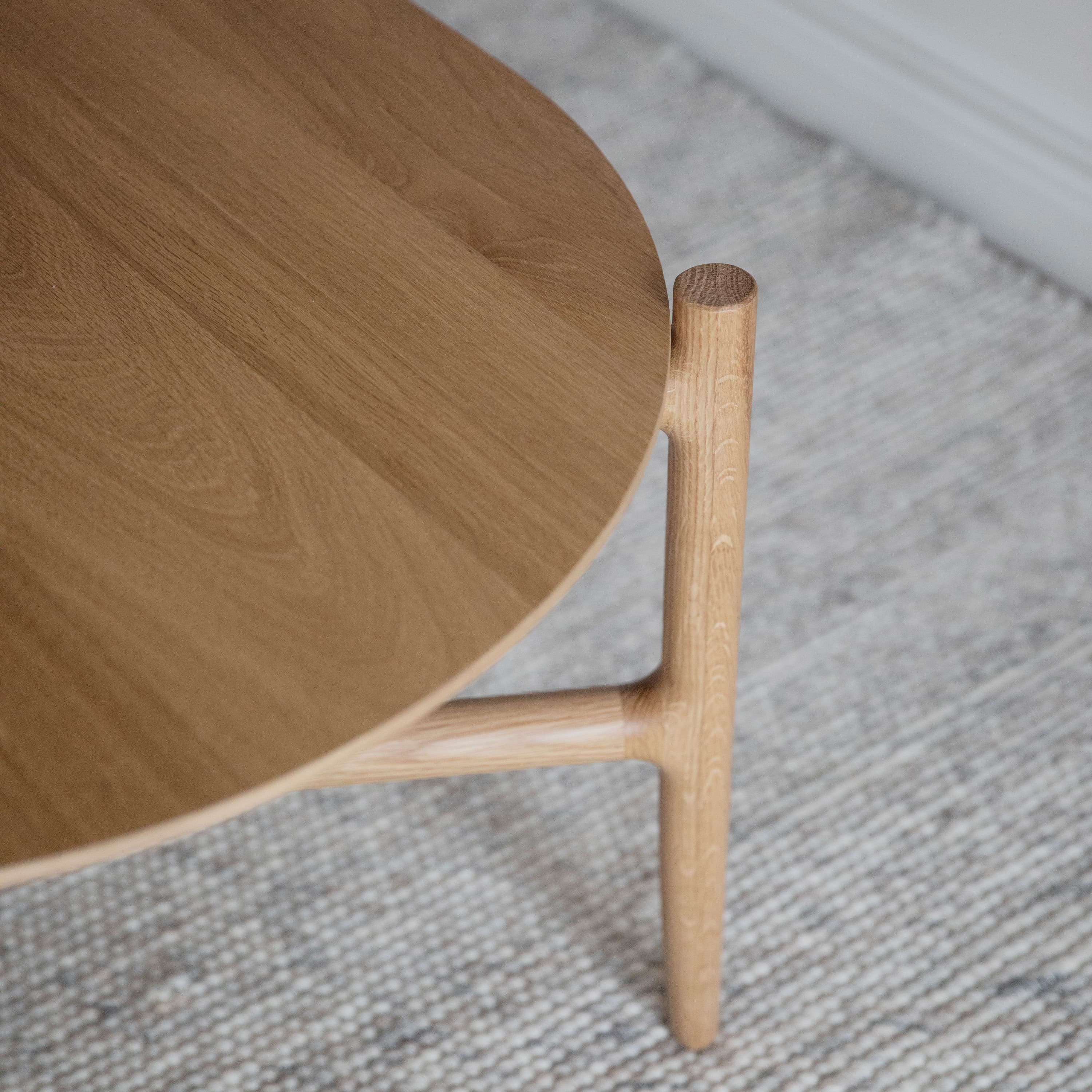 Holton Coffee Table Oval Oak 130x65cm
