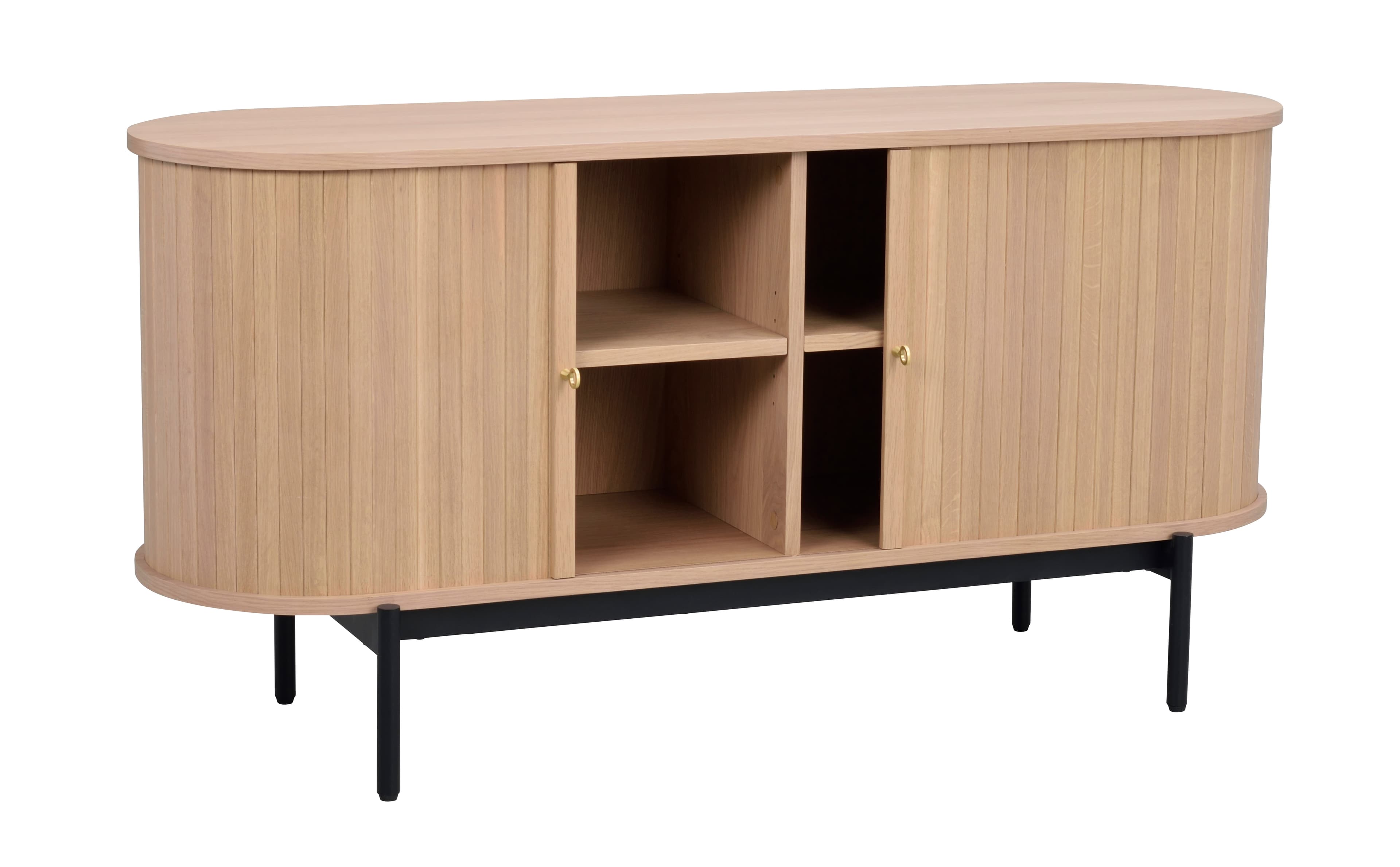 Haddington Sideboard White Pigmented/Black 142cm