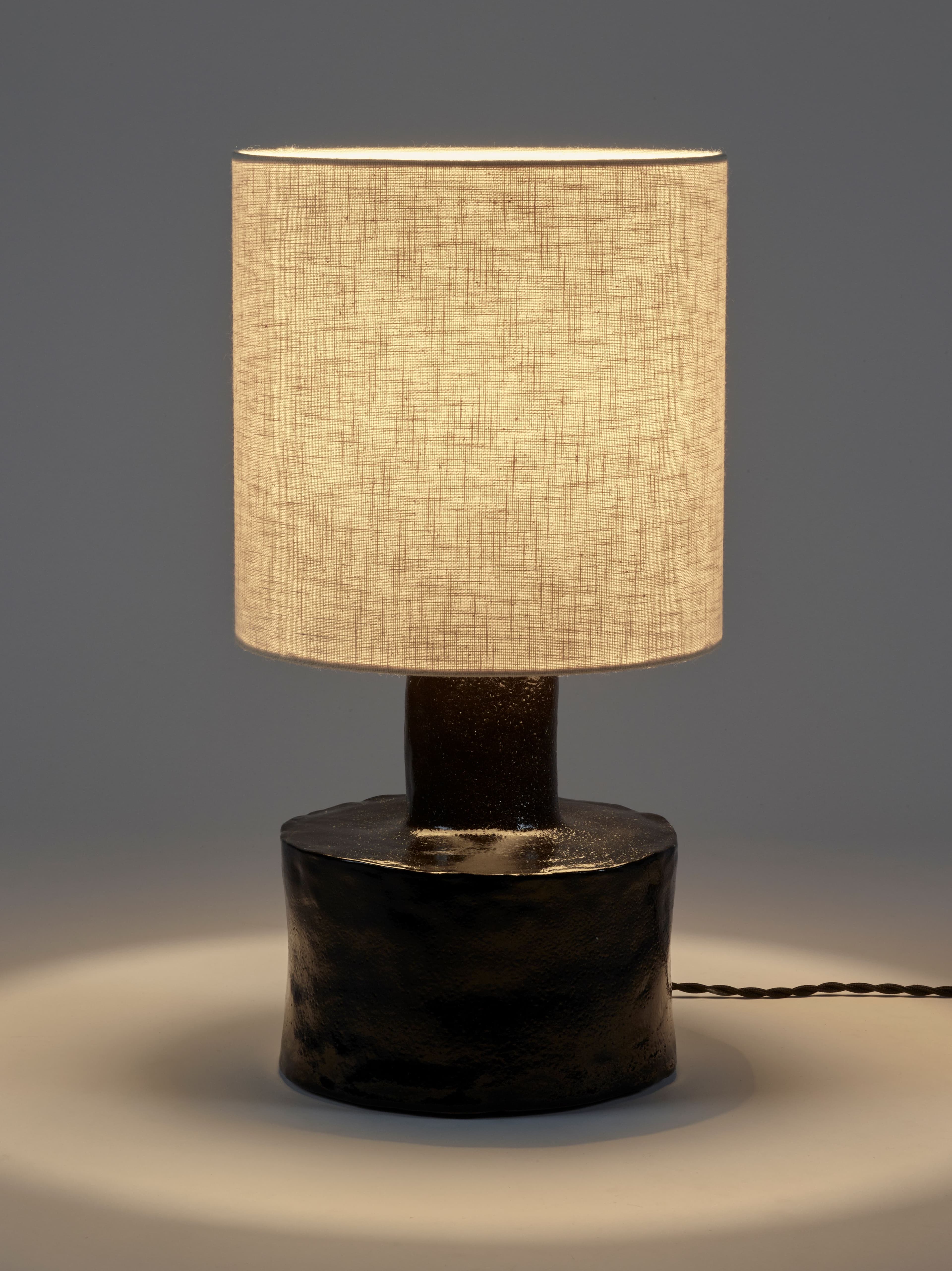 Catherine Table Lamp Black/Beige