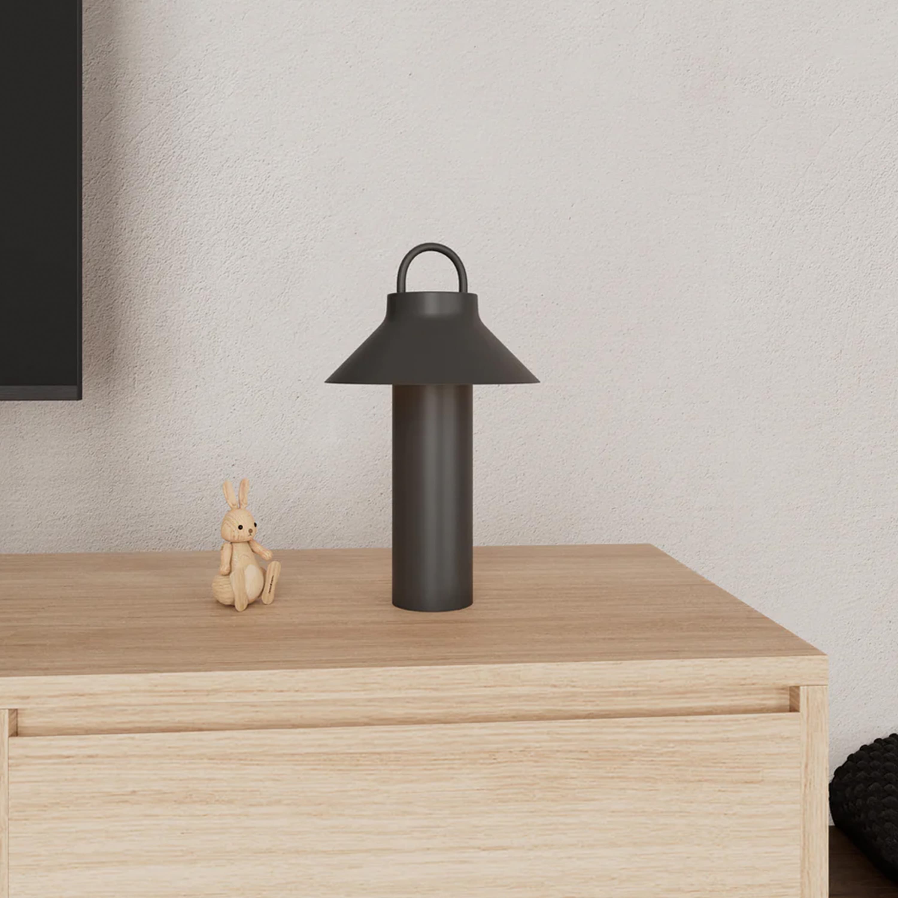 Moov Tragbare Tischleuchte Dark Anthracite