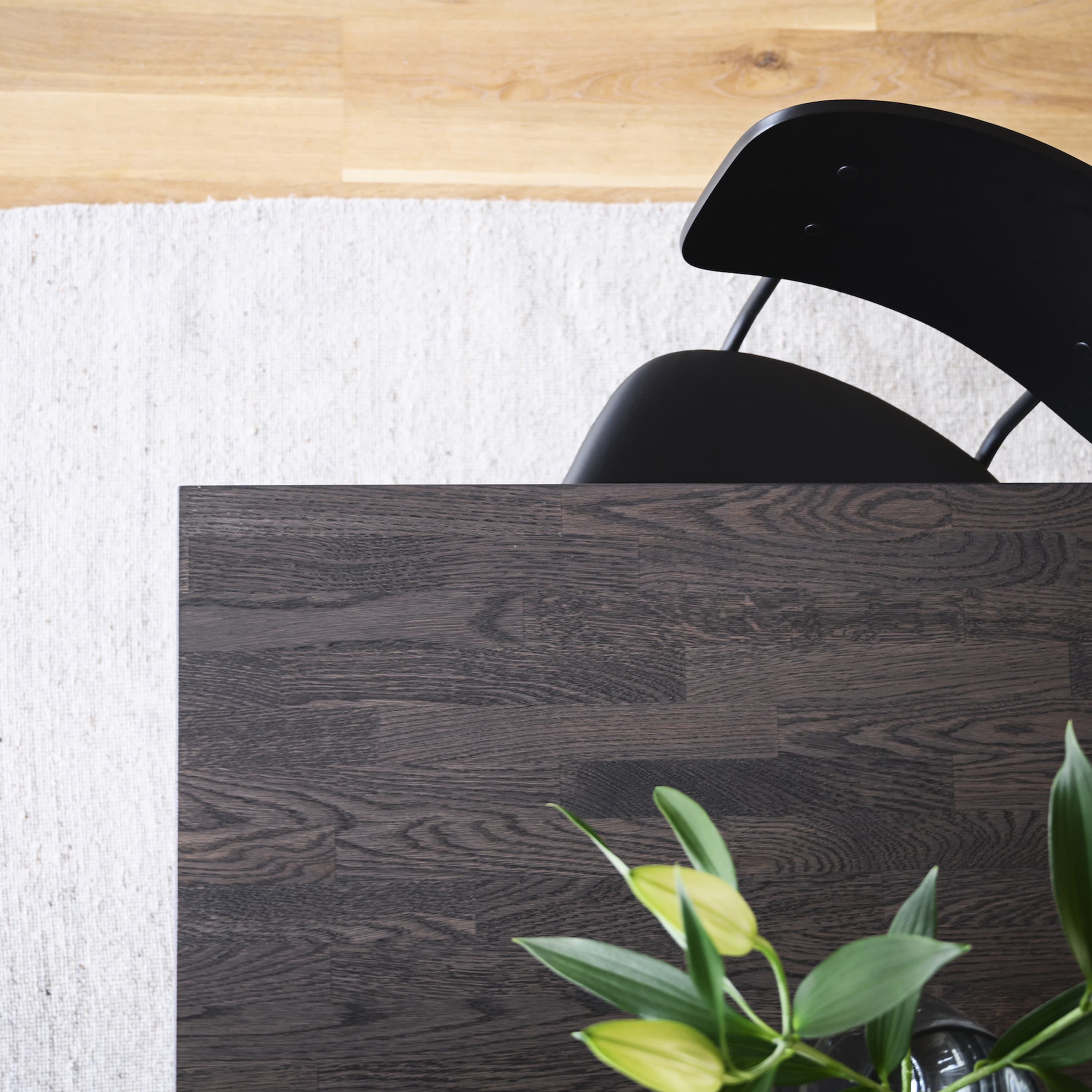 Brooklyn Dining Table U-leg Dark Brown Oak 220cm